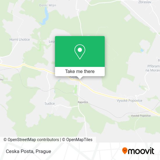 Карта Ceska Posta
