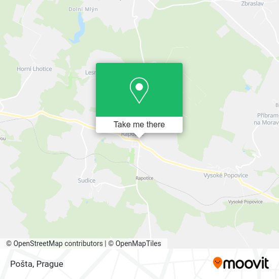 Карта Pošta