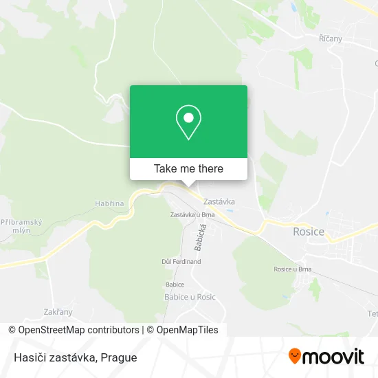 Карта Hasiči zastávka