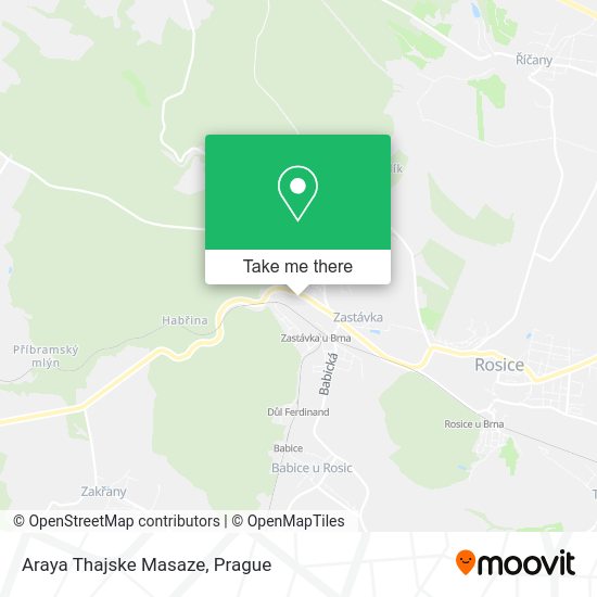 Карта Araya Thajske Masaze