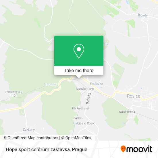 Карта Hopa sport centrum zastávka