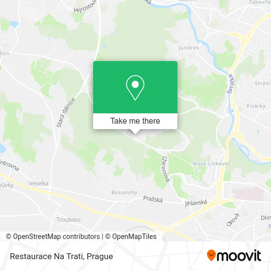 Карта Restaurace Na Trati