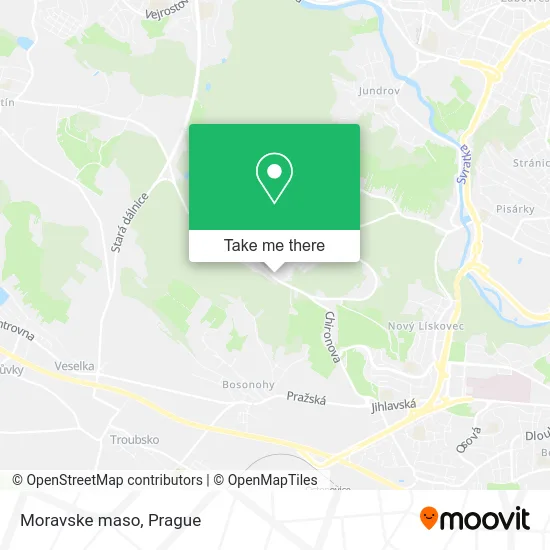 Карта Moravske maso