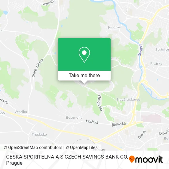 Карта CESKA SPORITELNA A S CZECH SAVINGS BANK CO