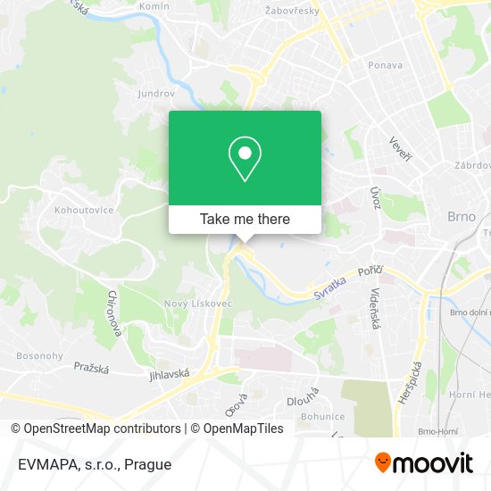 Карта EVMAPA, s.r.o.
