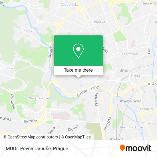Карта MUDr. Pevná Danuše