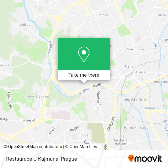 Карта Restaurace U Kajmana