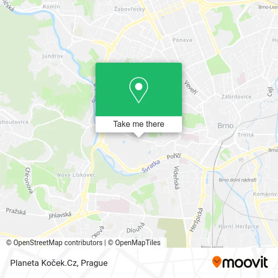 Карта Planeta Koček.Cz