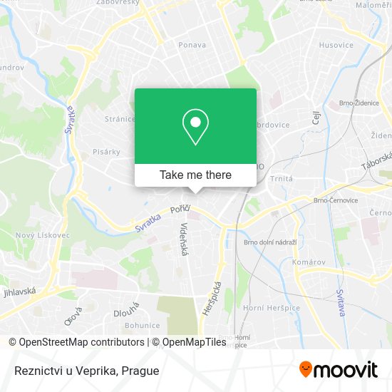 Карта Reznictvi u Veprika