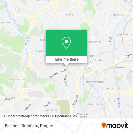 Карта Balkón u Rumflatu