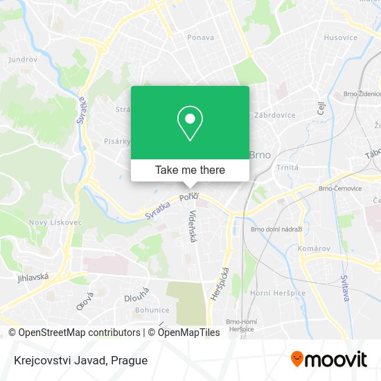 Карта Krejcovstvi Javad