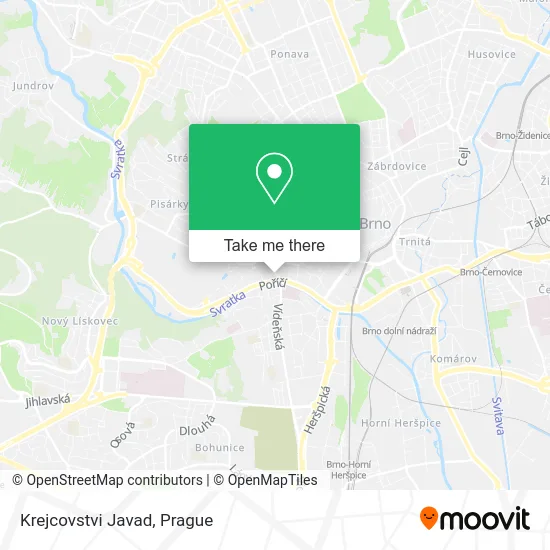 Карта Krejcovstvi Javad