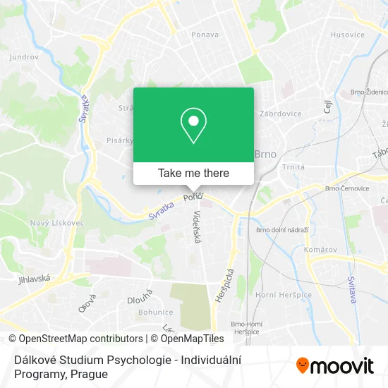 Карта Dálkové Studium Psychologie - Individuální Programy