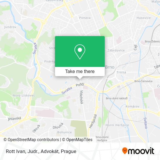 Карта Rott Ivan, Judr., Advokát