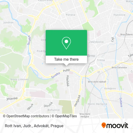 Карта Rott Ivan, Judr., Advokát