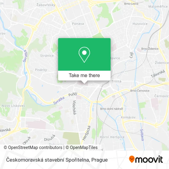 Карта Českomoravská stavební Spořitelna