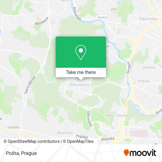 Карта Pošta