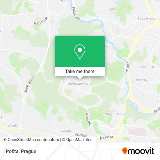 Карта Pošta