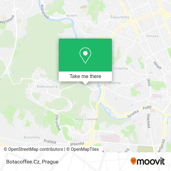 Карта Botacoffee.Cz