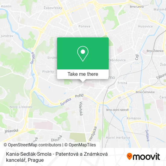 Карта Kania-Sedlák-Smola - Patentová a Známková kancelář