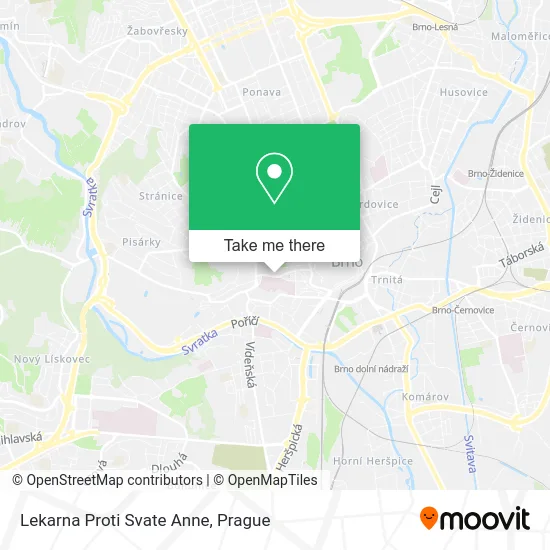 Карта Lekarna Proti Svate Anne