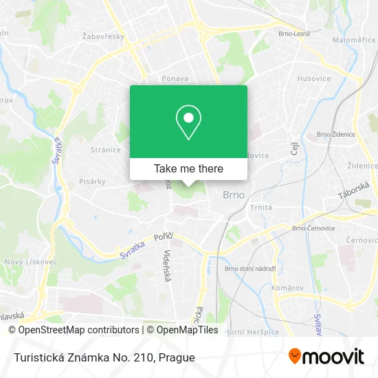 Карта Turistická Známka No. 210