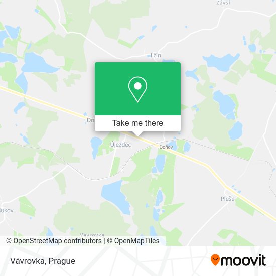 Карта Vávrovka
