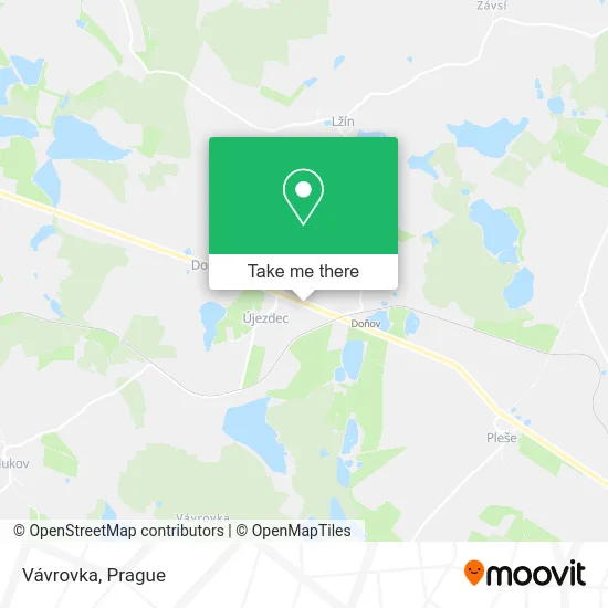 Карта Vávrovka