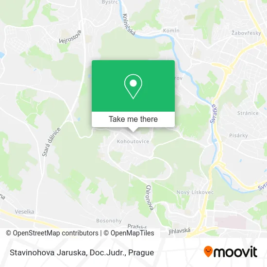 Карта Stavinohova Jaruska, Doc.Judr.