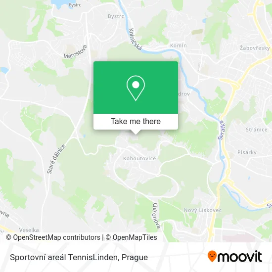Карта Sportovní areál TennisLinden