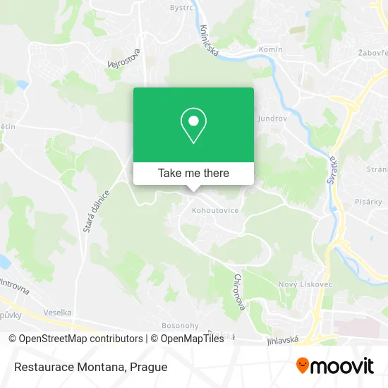 Карта Restaurace Montana