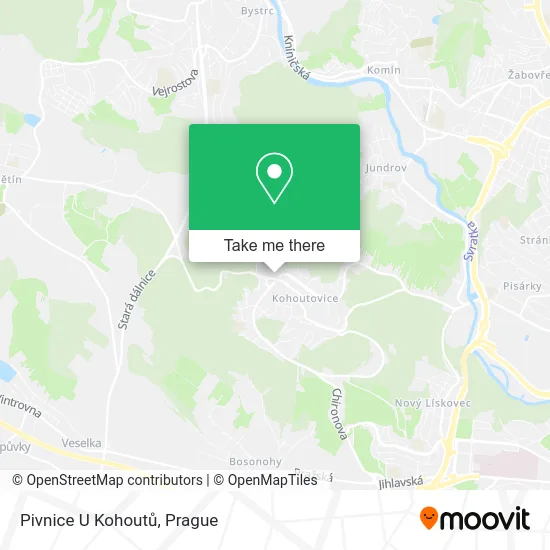 Карта Pivnice U Kohoutů