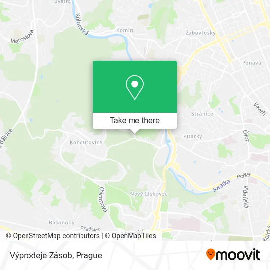 Карта Výprodeje Zásob