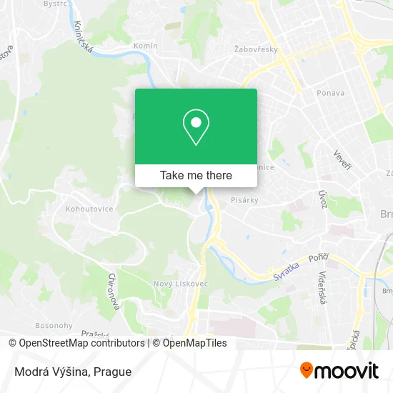 Карта Modrá Výšina
