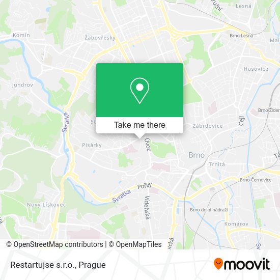 Карта Restartujse s.r.o.