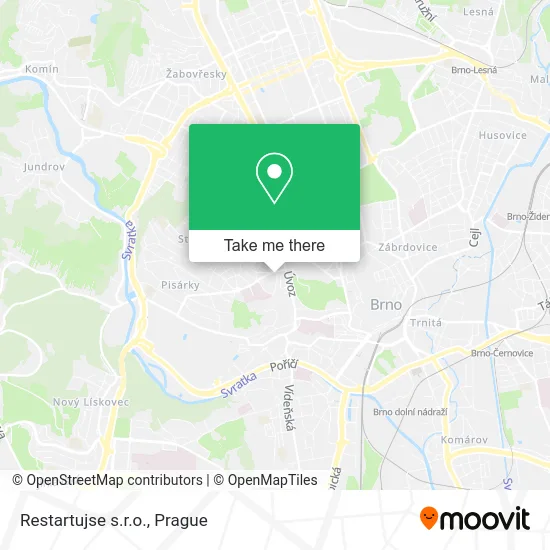 Карта Restartujse s.r.o.