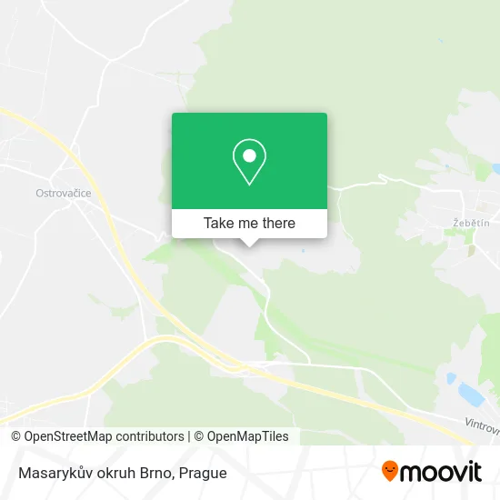 Карта Masarykův okruh Brno