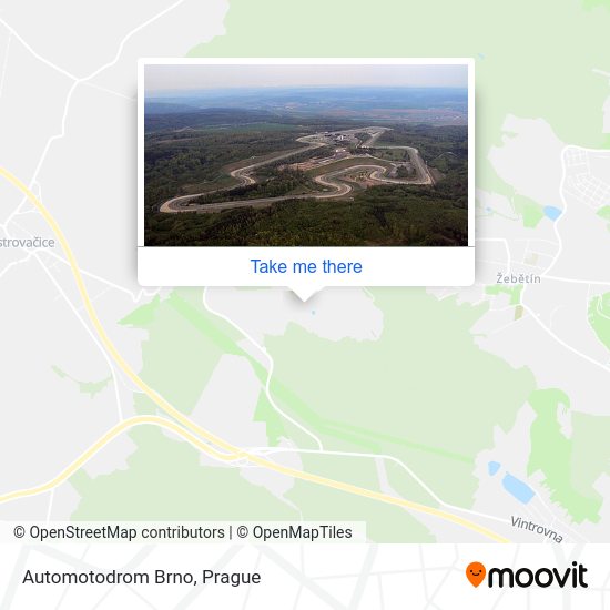 Карта Automotodrom Brno