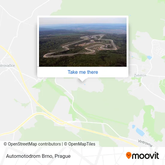 Карта Automotodrom Brno