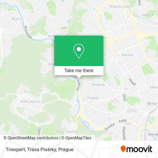 Карта Triexpert, Trasa Pisárky