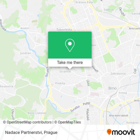 Карта Nadace Partnerstvi