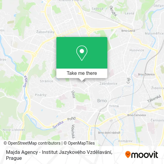 Карта Majda Agency - Institut Jazykového Vzdělavání