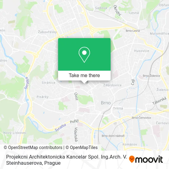 Карта Projekcni Architektonicka Kancelar Spol. Ing.Arch. V. Steinhauserova