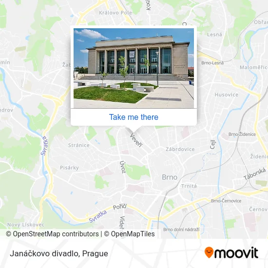 Карта Janáčkovo divadlo