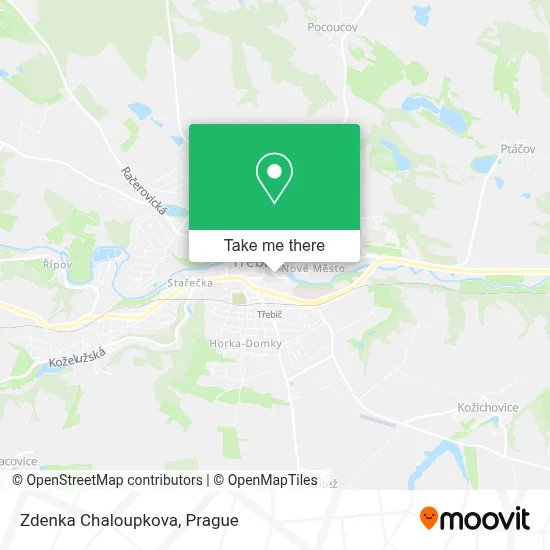 Zdenka Chaloupkova map