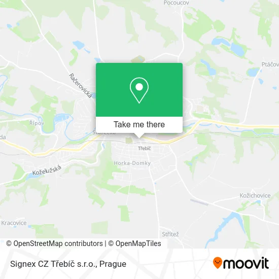Карта Signex CZ Třebíč s.r.o.