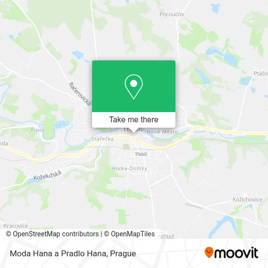 Карта Moda Hana a Pradlo Hana