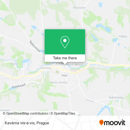 Карта Kavárna vis-a-vis