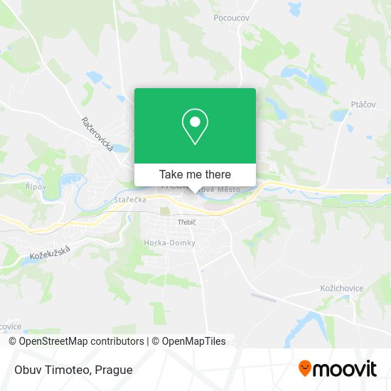 Карта Obuv Timoteo