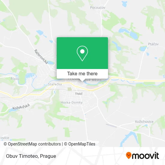 Карта Obuv Timoteo
